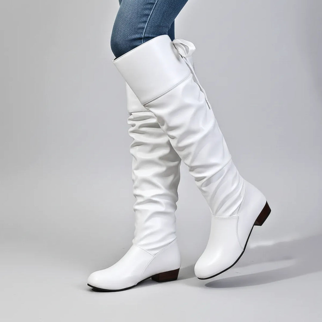 Women’s Soft Comfy Boots with Slouch Detail