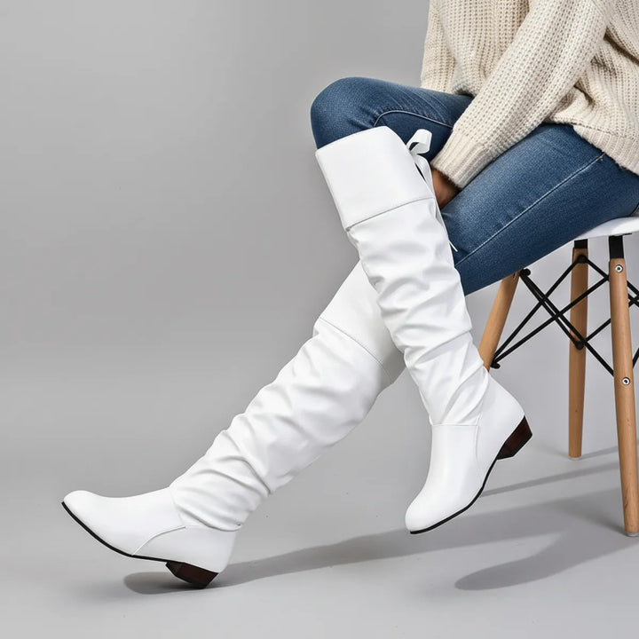 Women’s Soft Comfy Boots with Slouch Detail