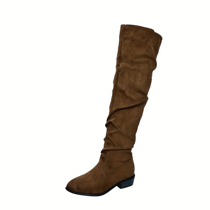 Women's Soft Flat Over The Knee Boots with Cushioned Insole