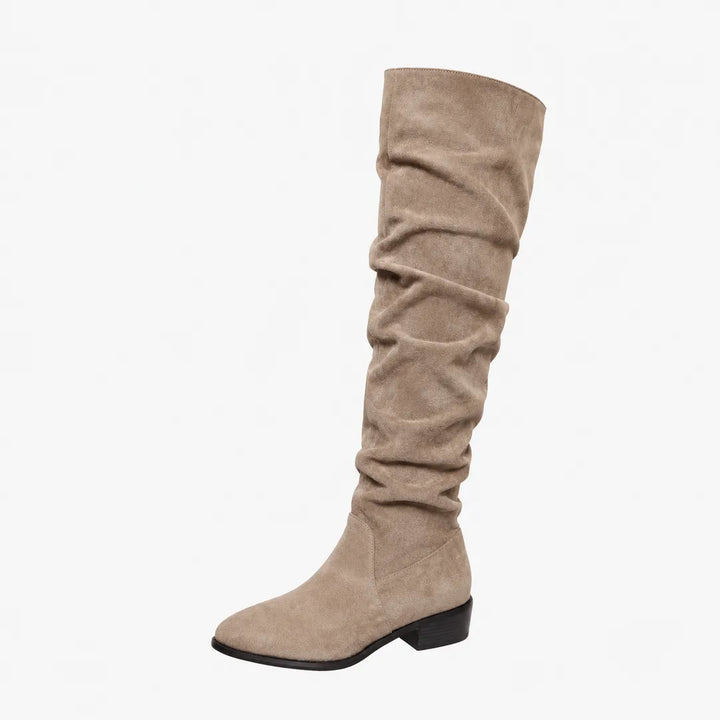 Women's Soft Flat Over The Knee Boots with Cushioned Insole
