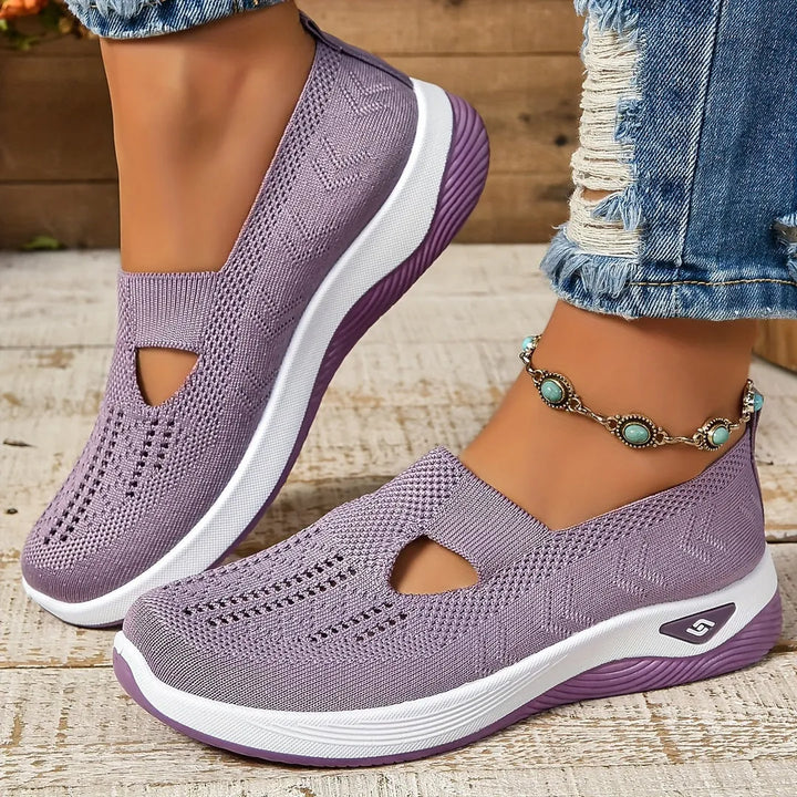 Women's Soft Flat Walking Shoes with Memory Foam