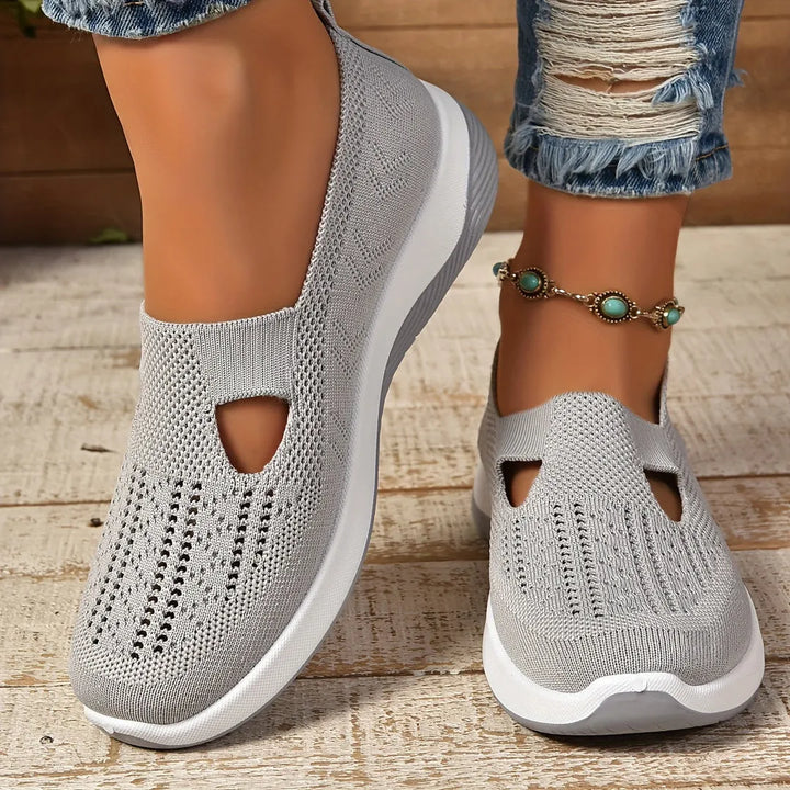 Women's Soft Flat Walking Shoes with Memory Foam