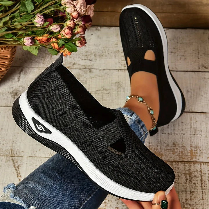 Women's Soft Flat Walking Shoes with Memory Foam