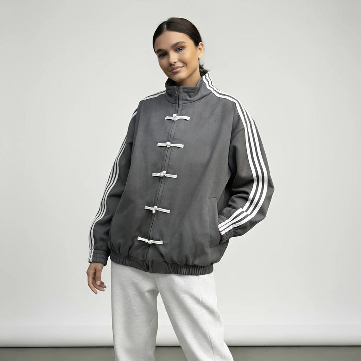 Women's Spring Running Jacket with Funnel Neck