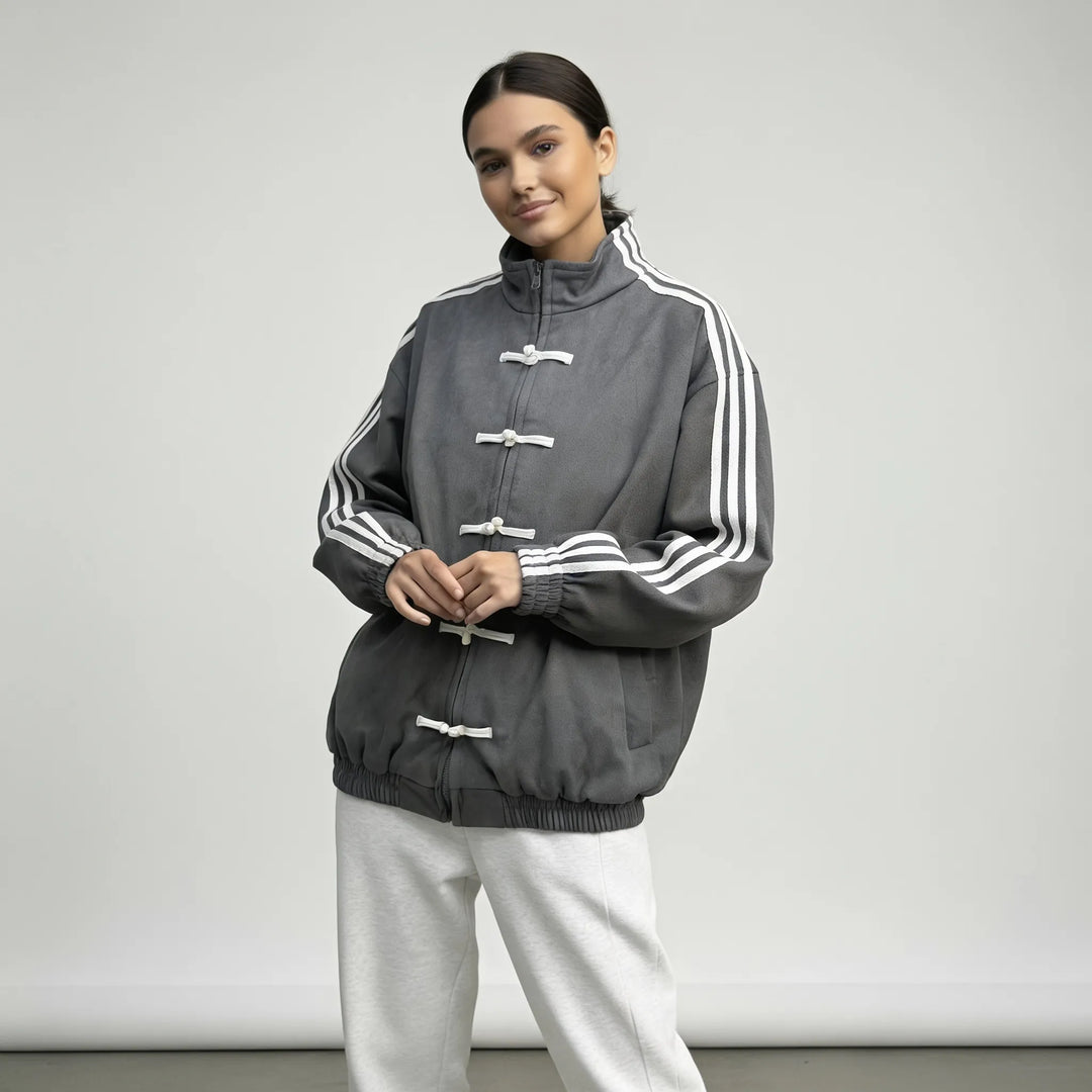 Women's Spring Running Jacket with Funnel Neck