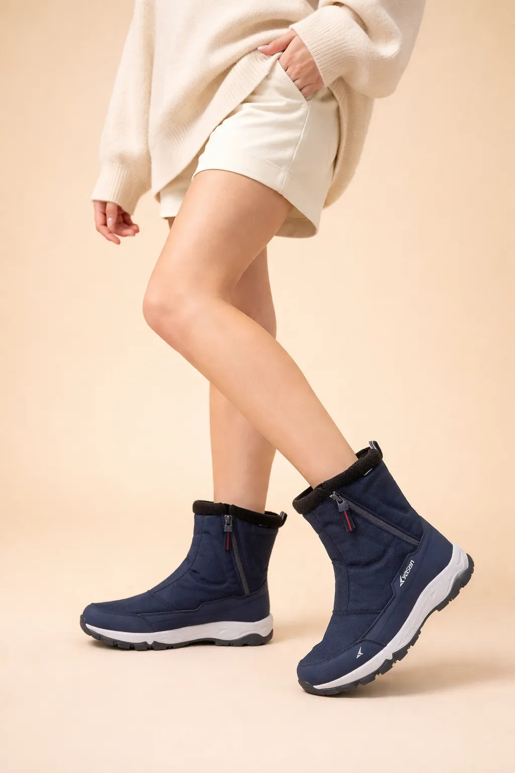 Women's Suede Knee High Boots with Non Slip Sole