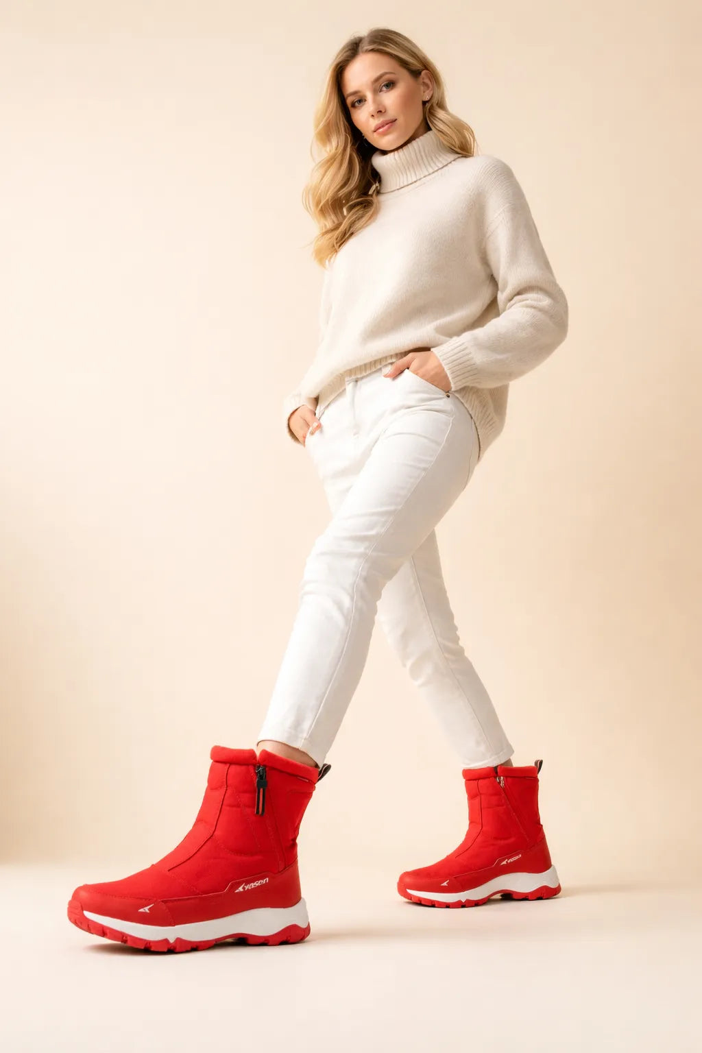 Women's Suede Knee High Boots with Non Slip Sole