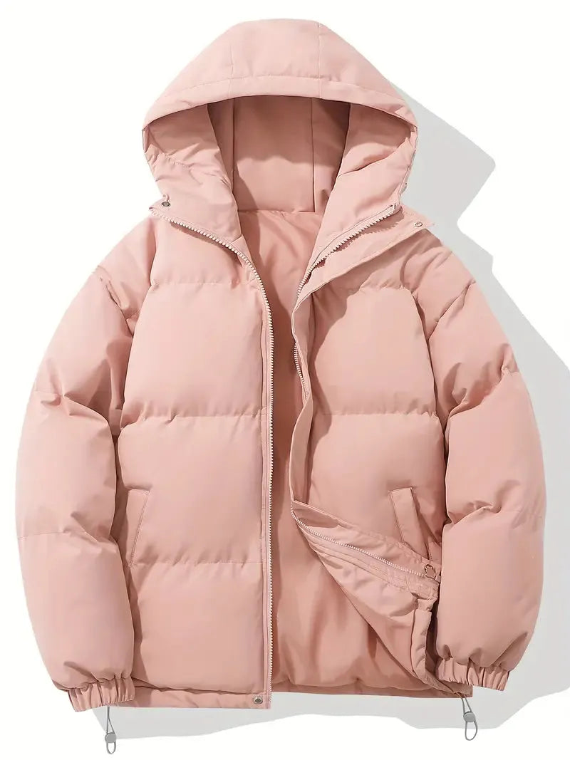 Women’s Winter Jacket with Hood and Zip Closure