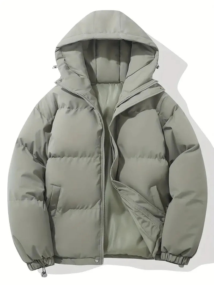 Women’s Winter Jacket with Hood and Zip Closure