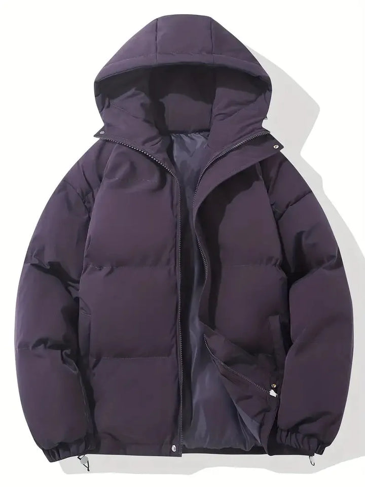 Women’s Winter Jacket with Hood and Zip Closure