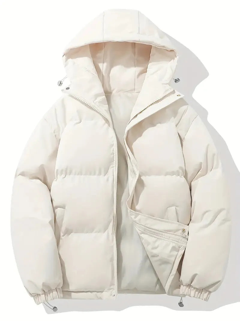 Women’s Winter Jacket with Hood and Zip Closure