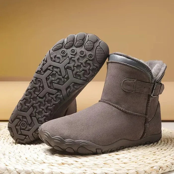 Women's Chunky Ankle Boots with Fur Lining