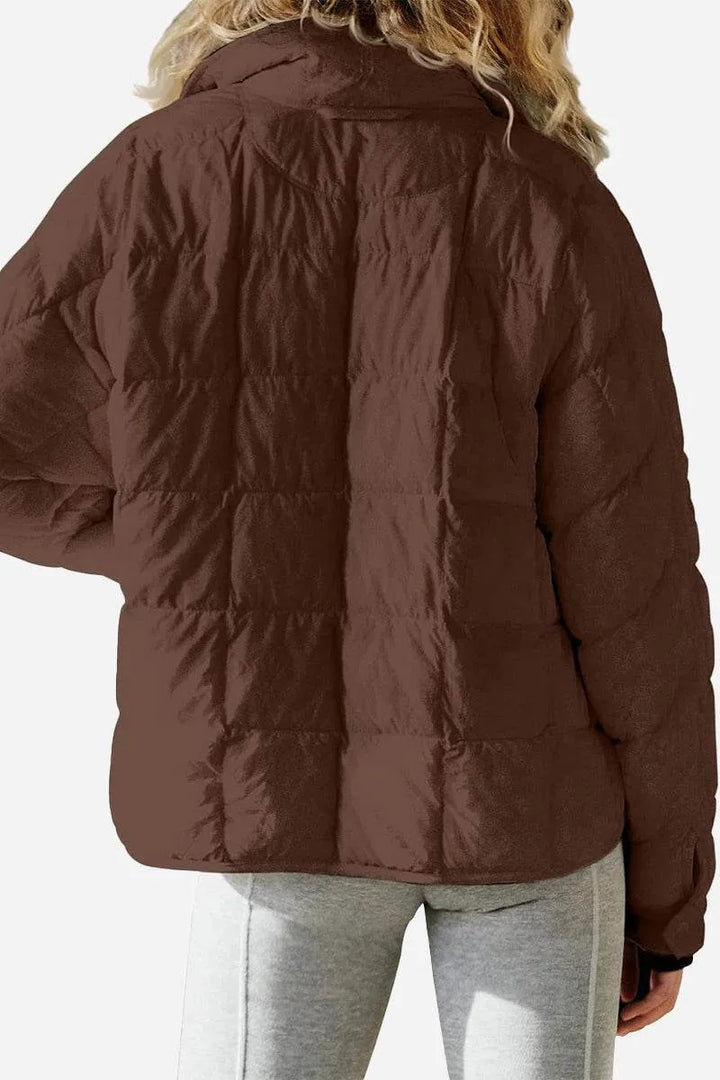 Women's Lightweight Travel Puffer Jacket with Packable