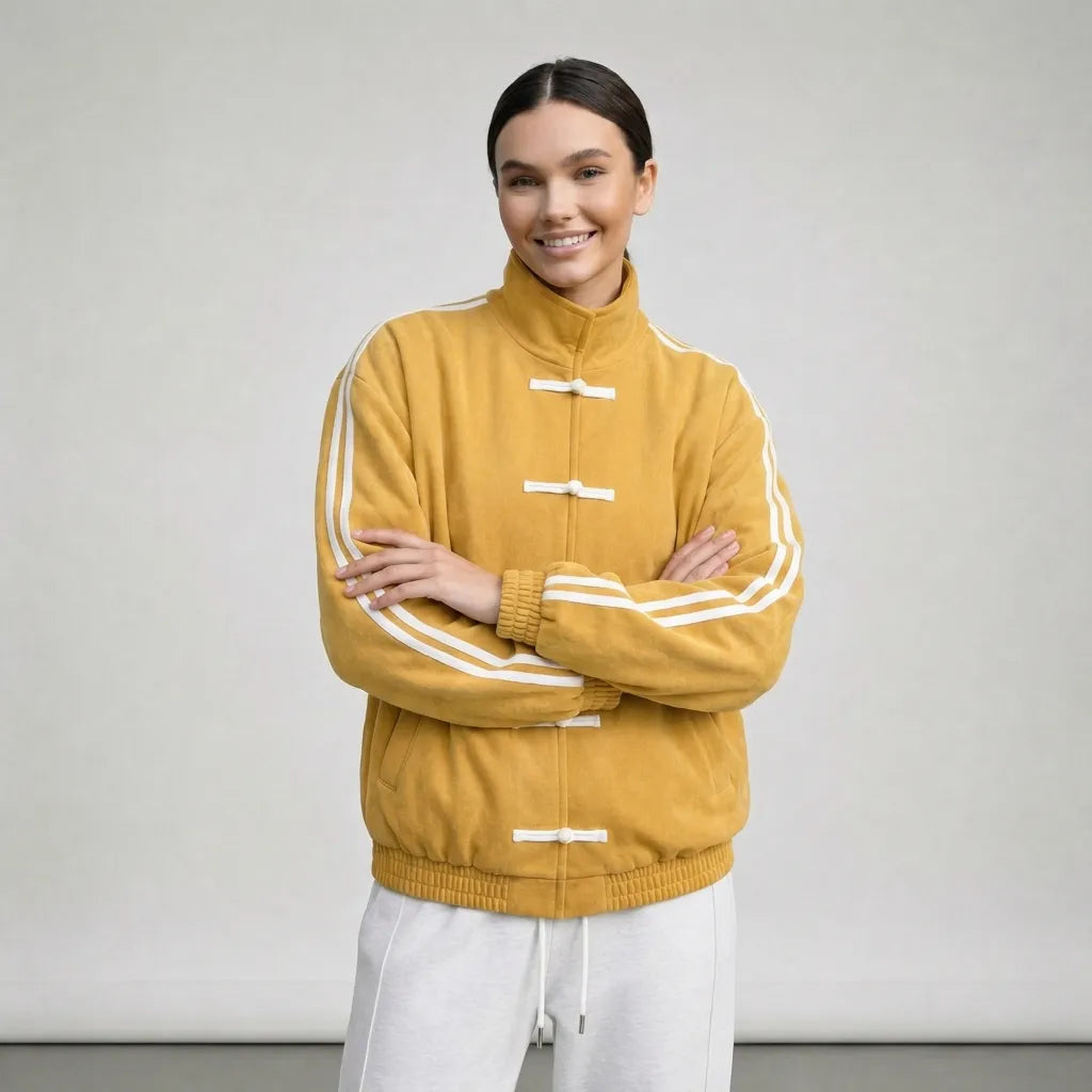 Women's Spring Running Jacket with Funnel Neck