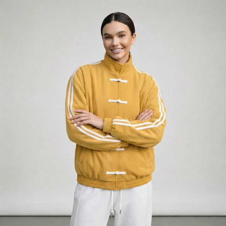 Women's Spring Running Jacket with Funnel Neck