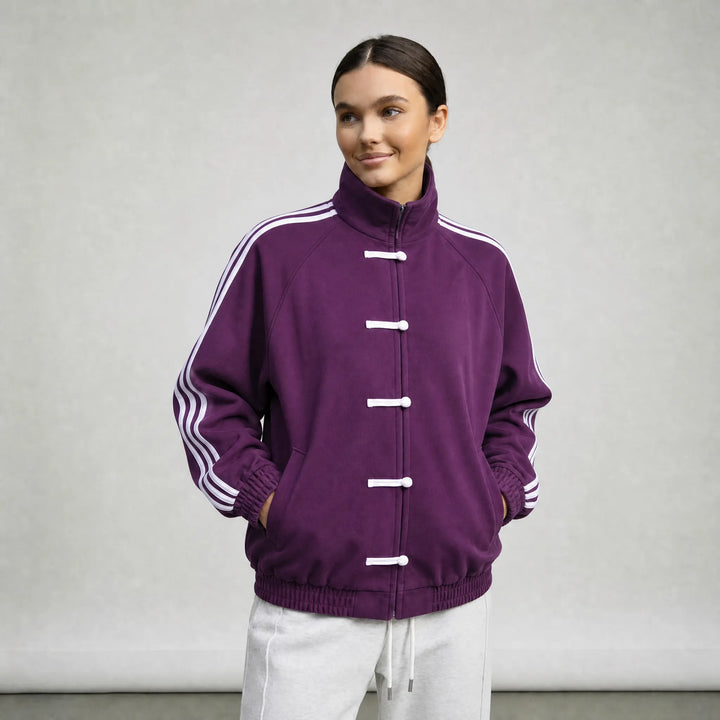 Women's Spring Running Jacket with Funnel Neck