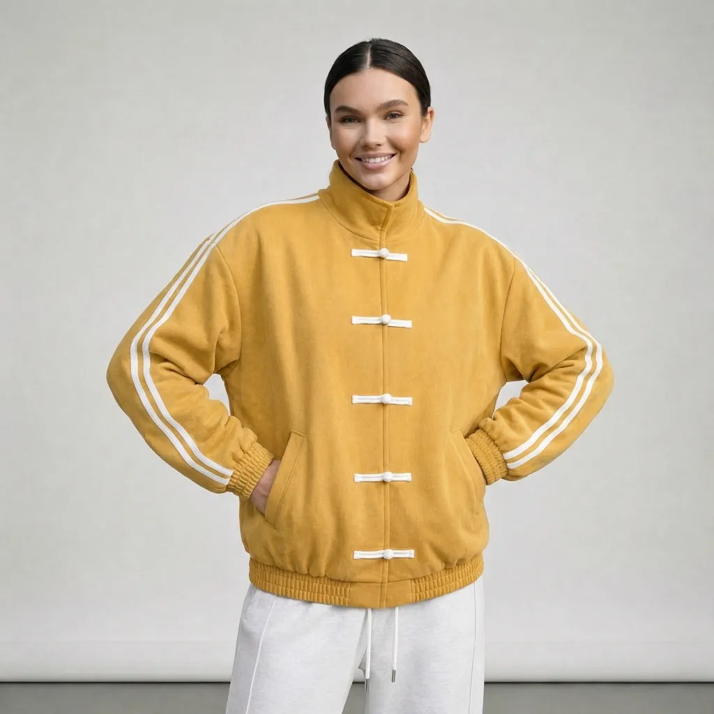 Women's Spring Running Jacket with Funnel Neck