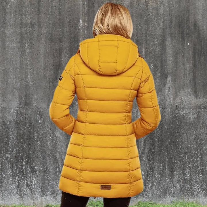 Women’s Long Padded Winter Coat with Hood