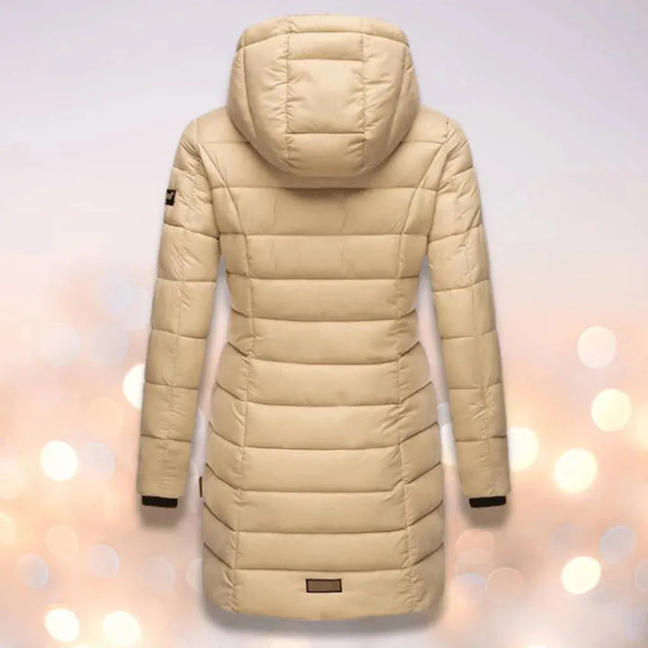 Women’s Long Padded Winter Coat with Hood