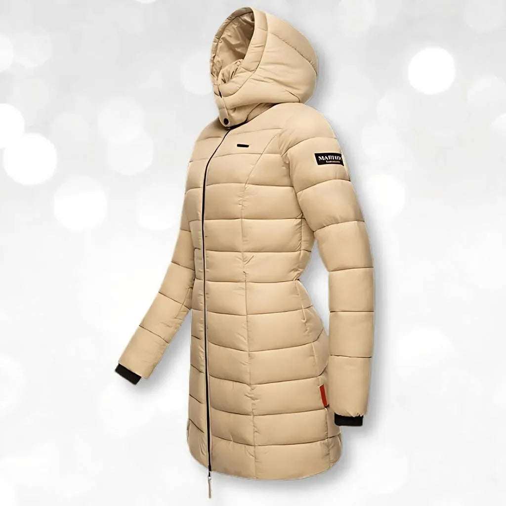 Women’s Long Padded Winter Coat with Hood