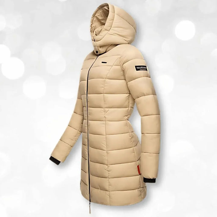 Women’s Long Padded Winter Coat with Hood