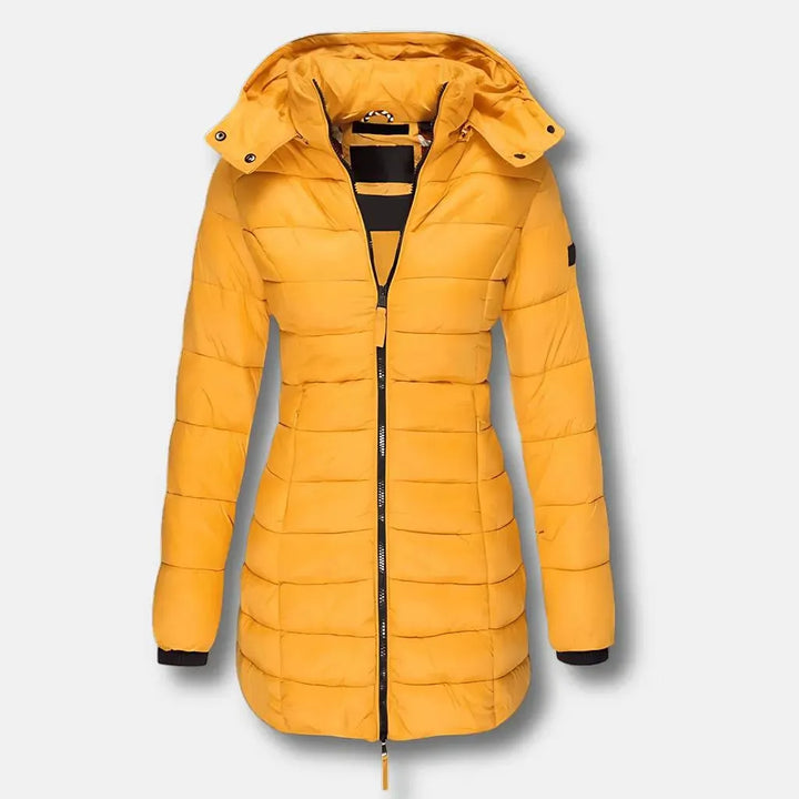 Women’s Long Padded Winter Coat with Hood