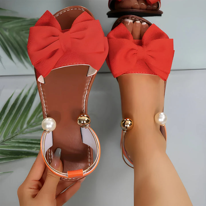 Women's Strappy Flat Sandals with Non Slip and Cushioned Sole